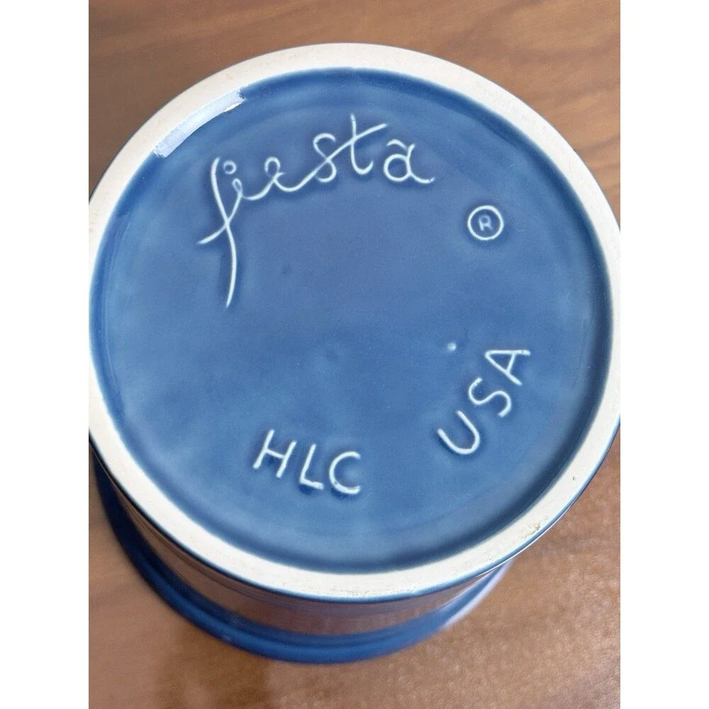 Fiesta Ware 2qt Medium Canister With Lid Lapis Blue